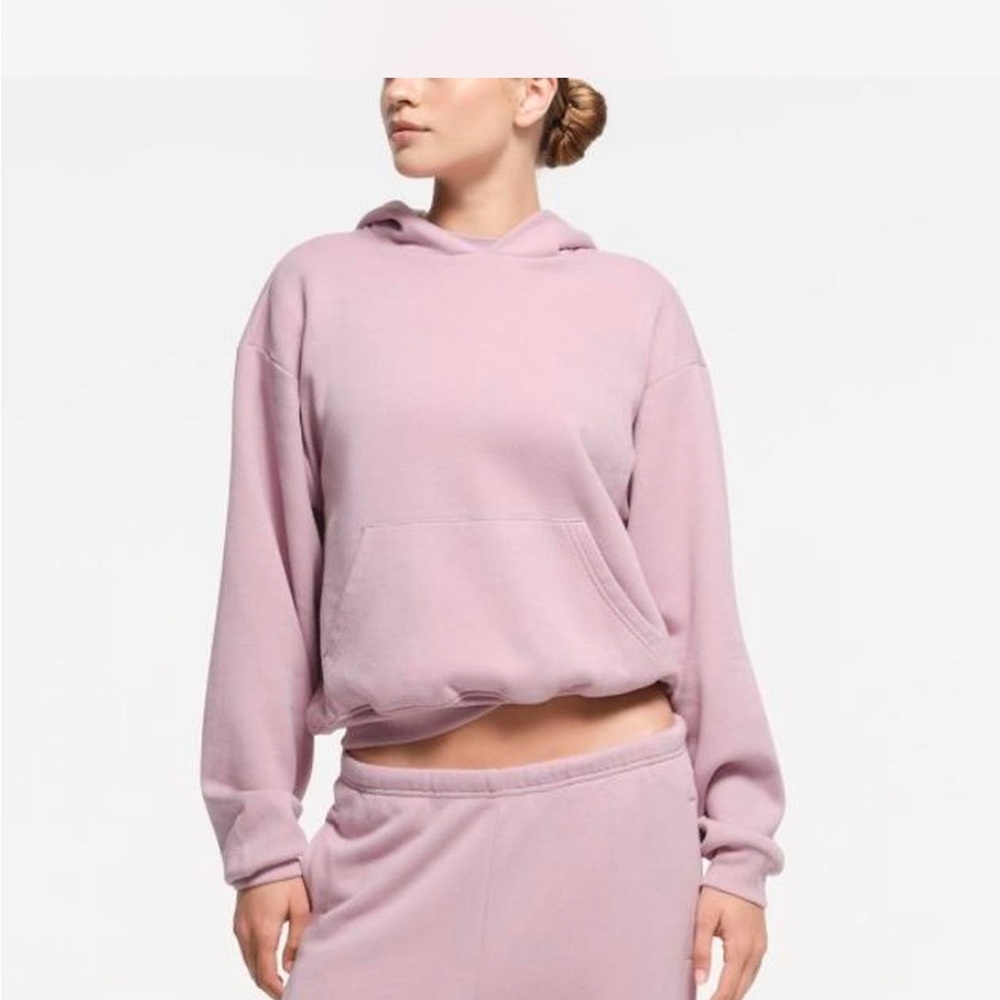 SKIMS Pink Hoodie & Sweat Set